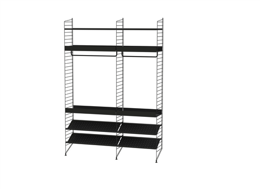 Bedroom C Black/Black 140 cm