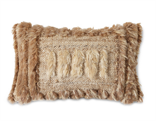 natural furry pute 40x25cm