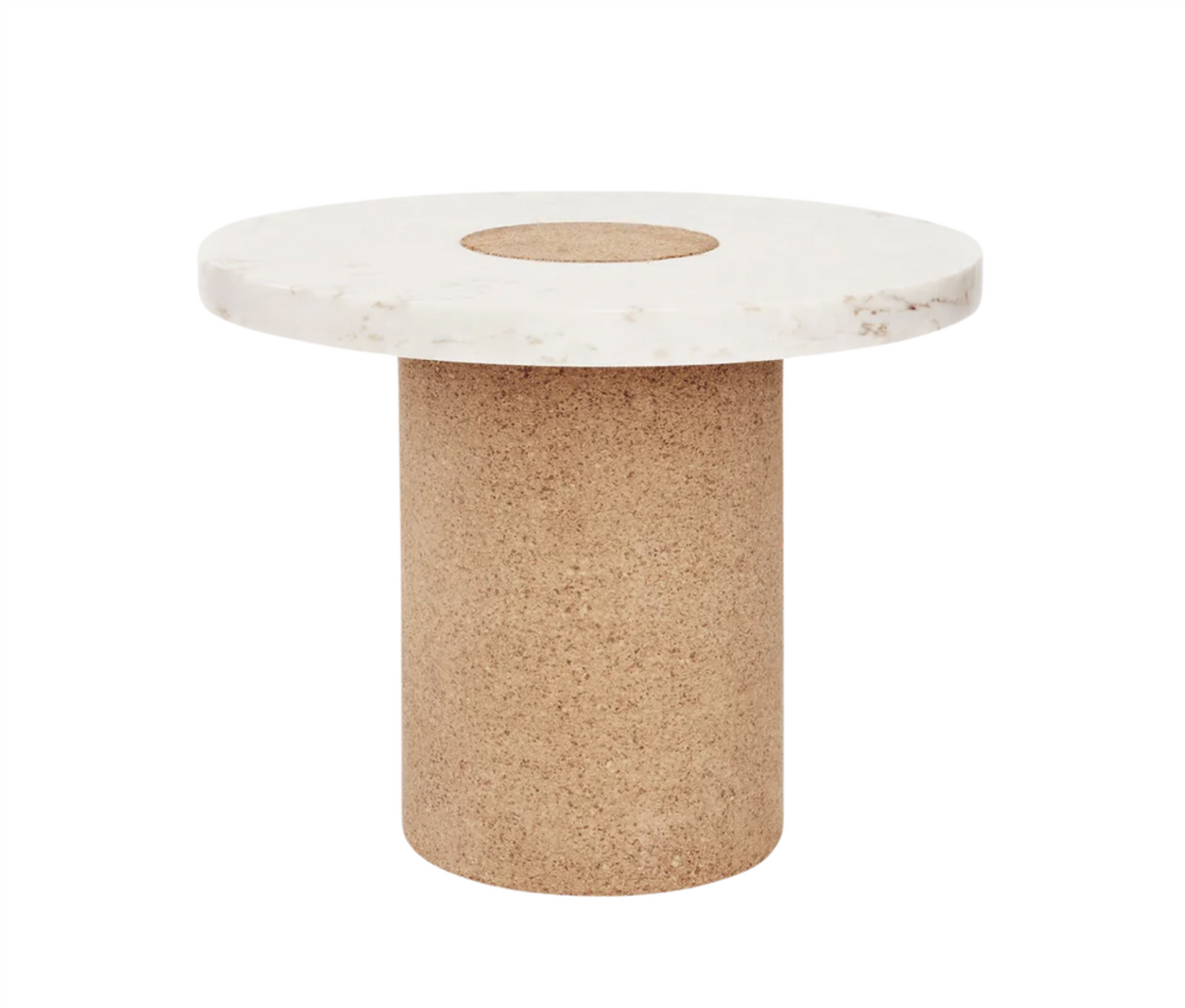 Sintra Table/White Marble/Cork Large Ø 60 H 42