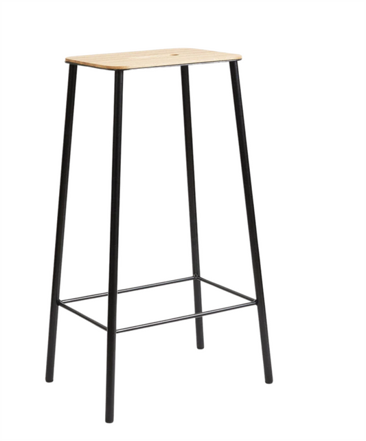 Adam Stool H76 Black/Oak
