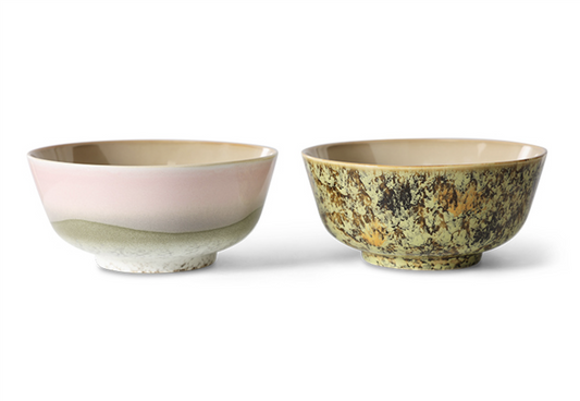70s ramen bowl set of 2 ascend