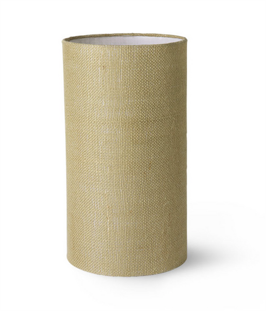jute cylinder lamp shade jade green
