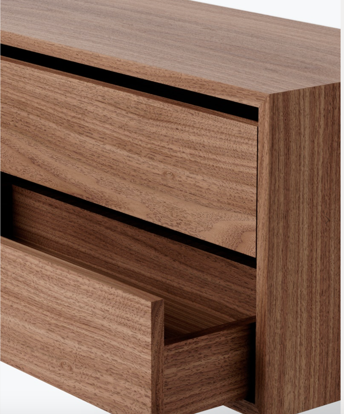 Cabinet Low w. Drawers Walnut