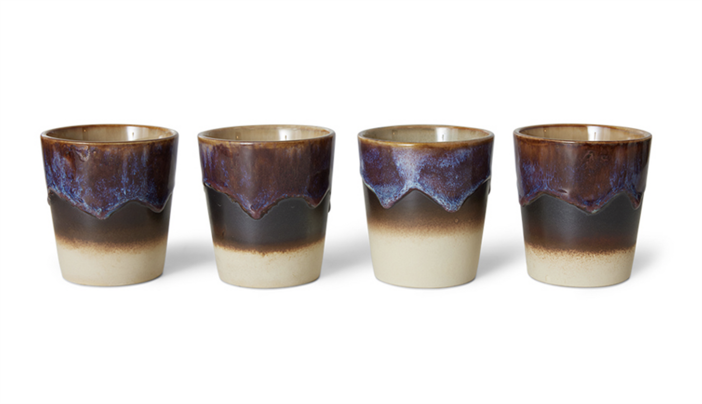 70s coffee mugs aurora