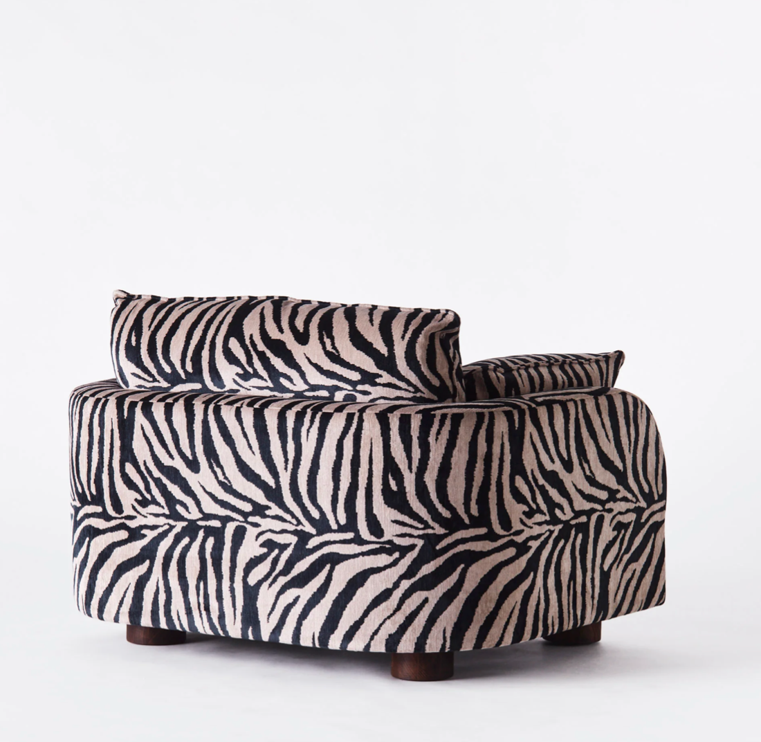 Miles love seat Zebra