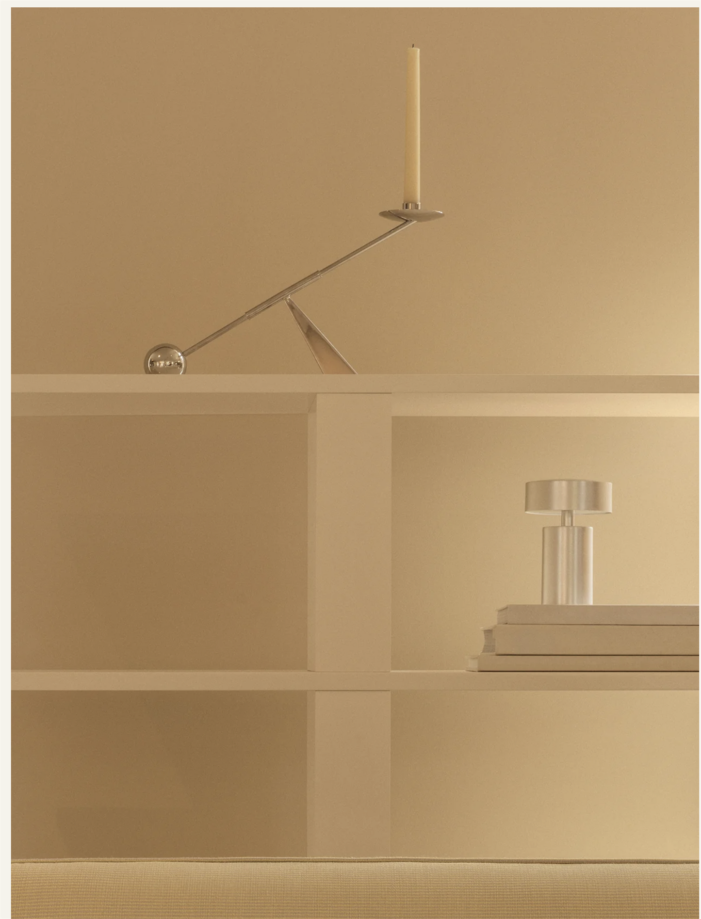 NTERCONNECT CANDLE HOLDER, SMALL Stainless Steel