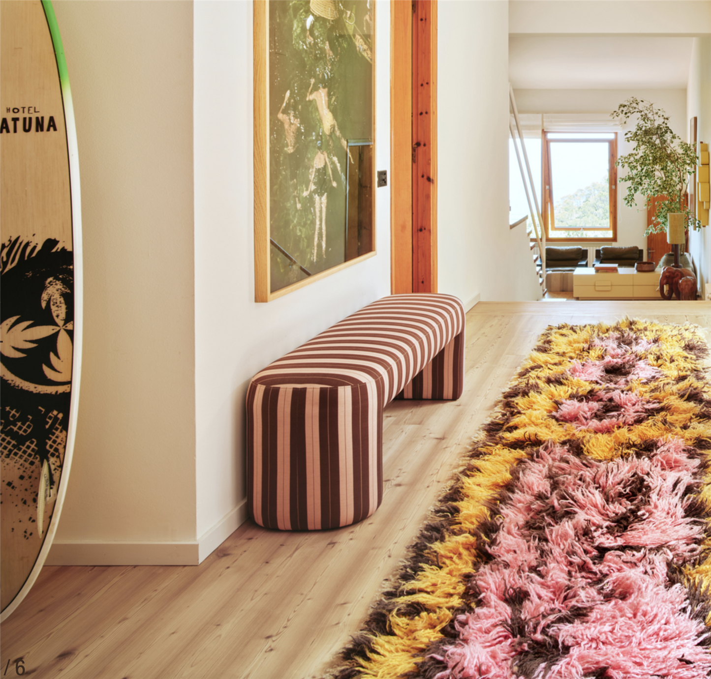 Fluffy runner south beach 80x360cm