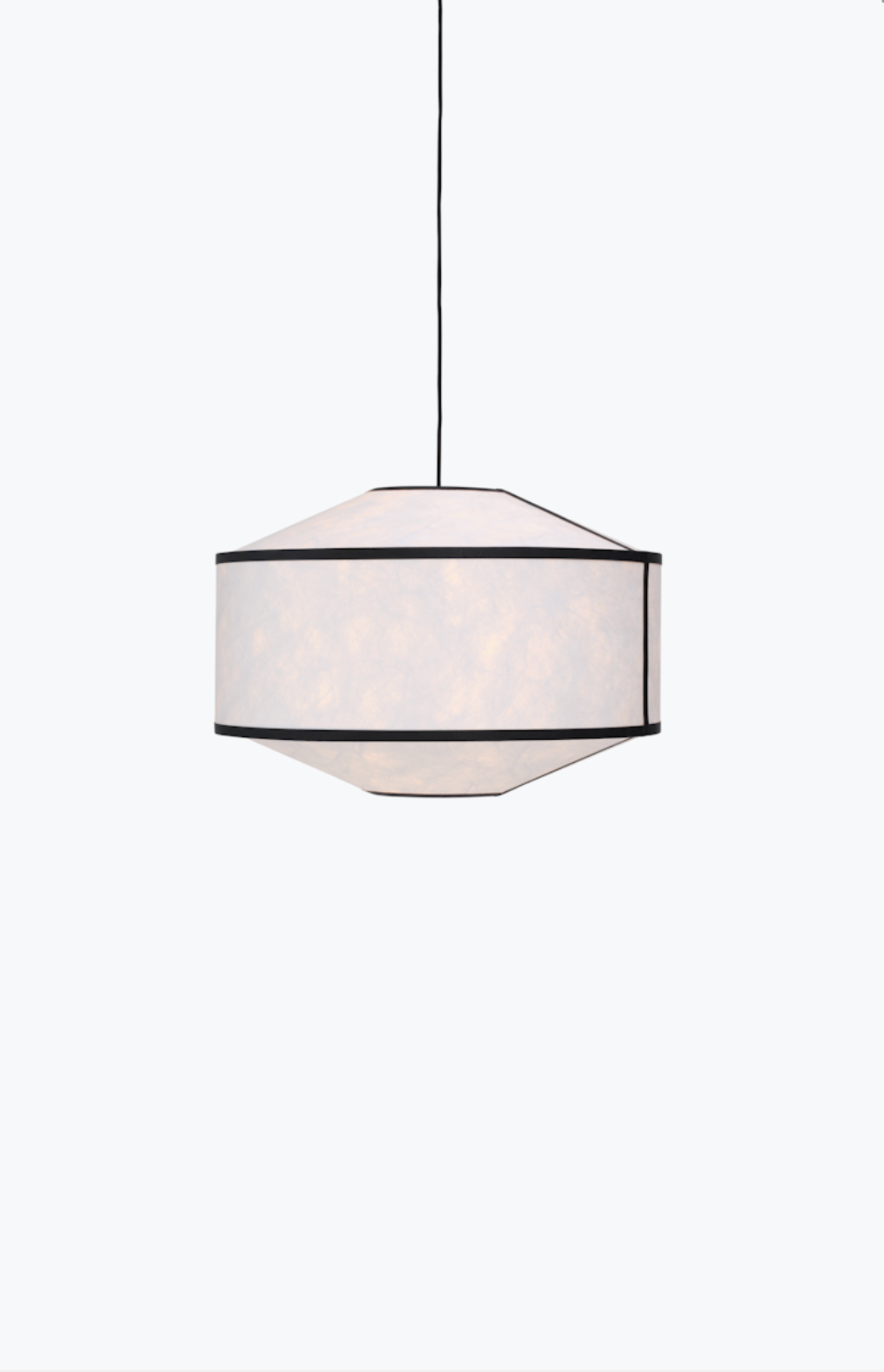 Kite Pendant Lamp Ø65 White and Black Tyvek
