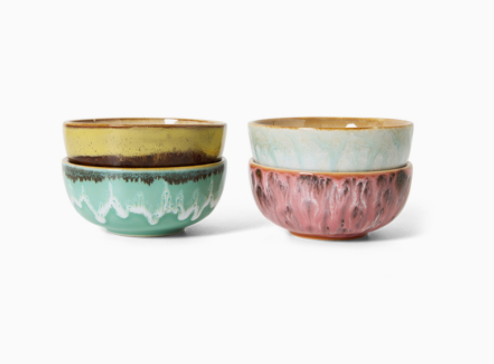 70s ceramics XS bowls Modernist