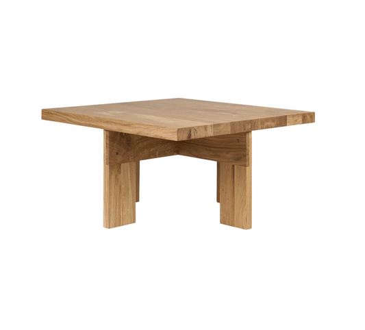 Farmhouse Coffee Table  Natural Oak /Square table H 37 / W 70 / L 70 cm