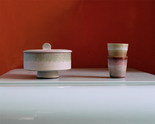 70s ceramics kopp: coffee mug bloom