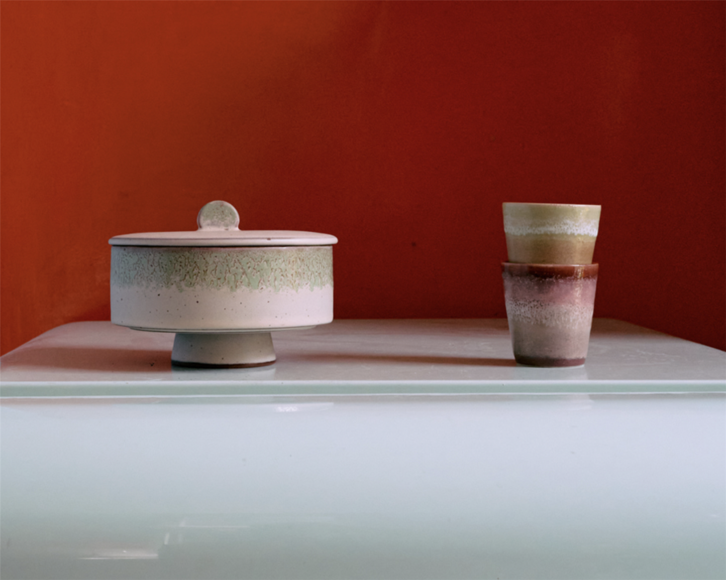 70s ceramics kopp: coffee mug bloom