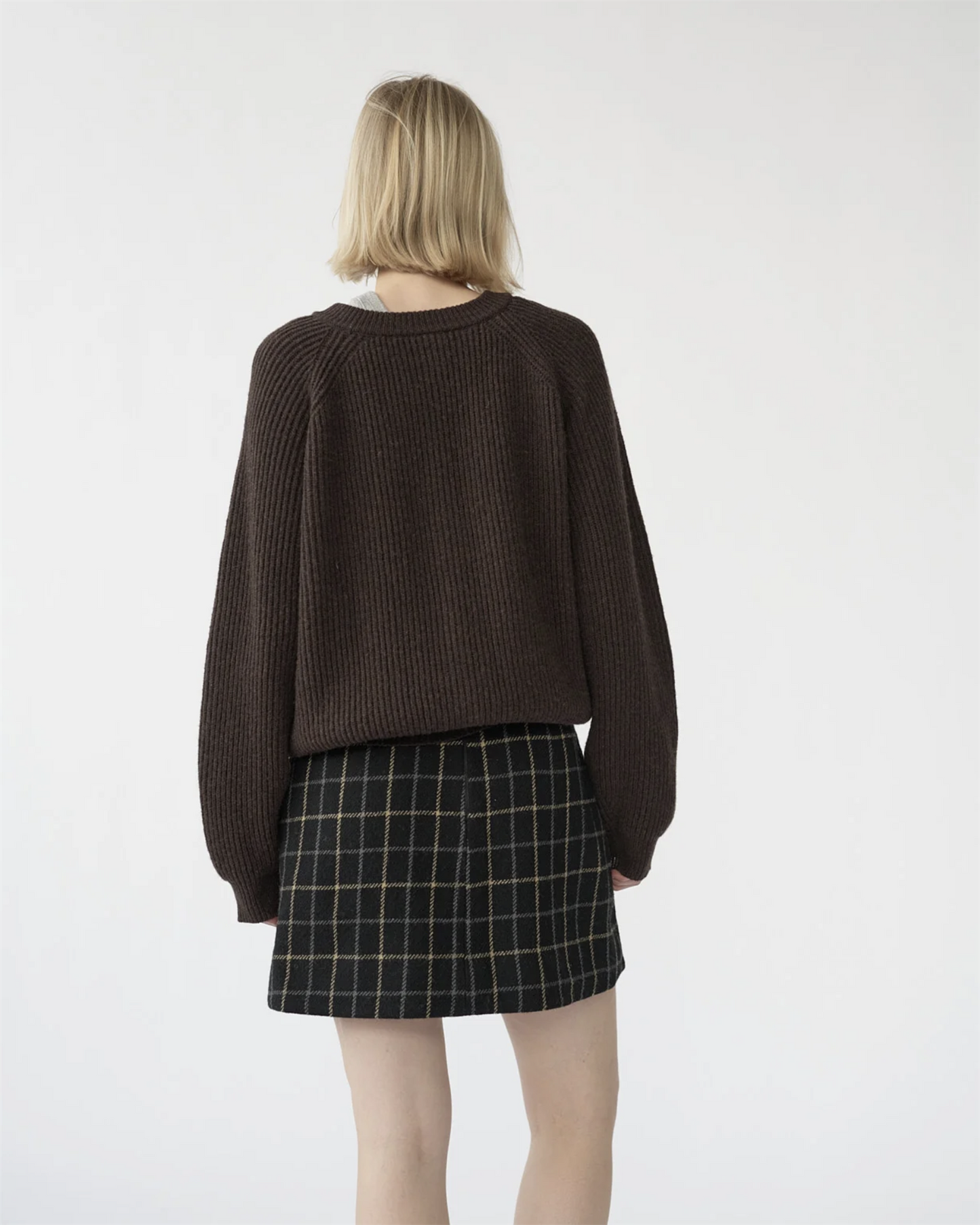 Shetlands wool large rib cardigan size 1