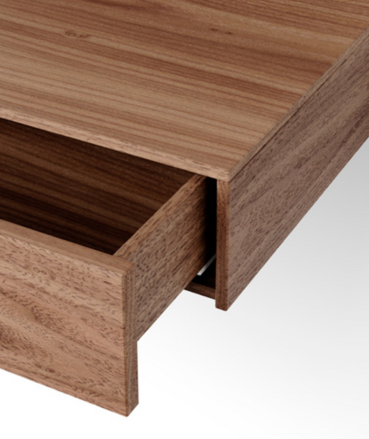 Tana Wall mounted Nightstand, walnut