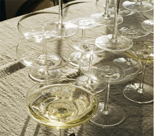 Mimosa cocktail glass