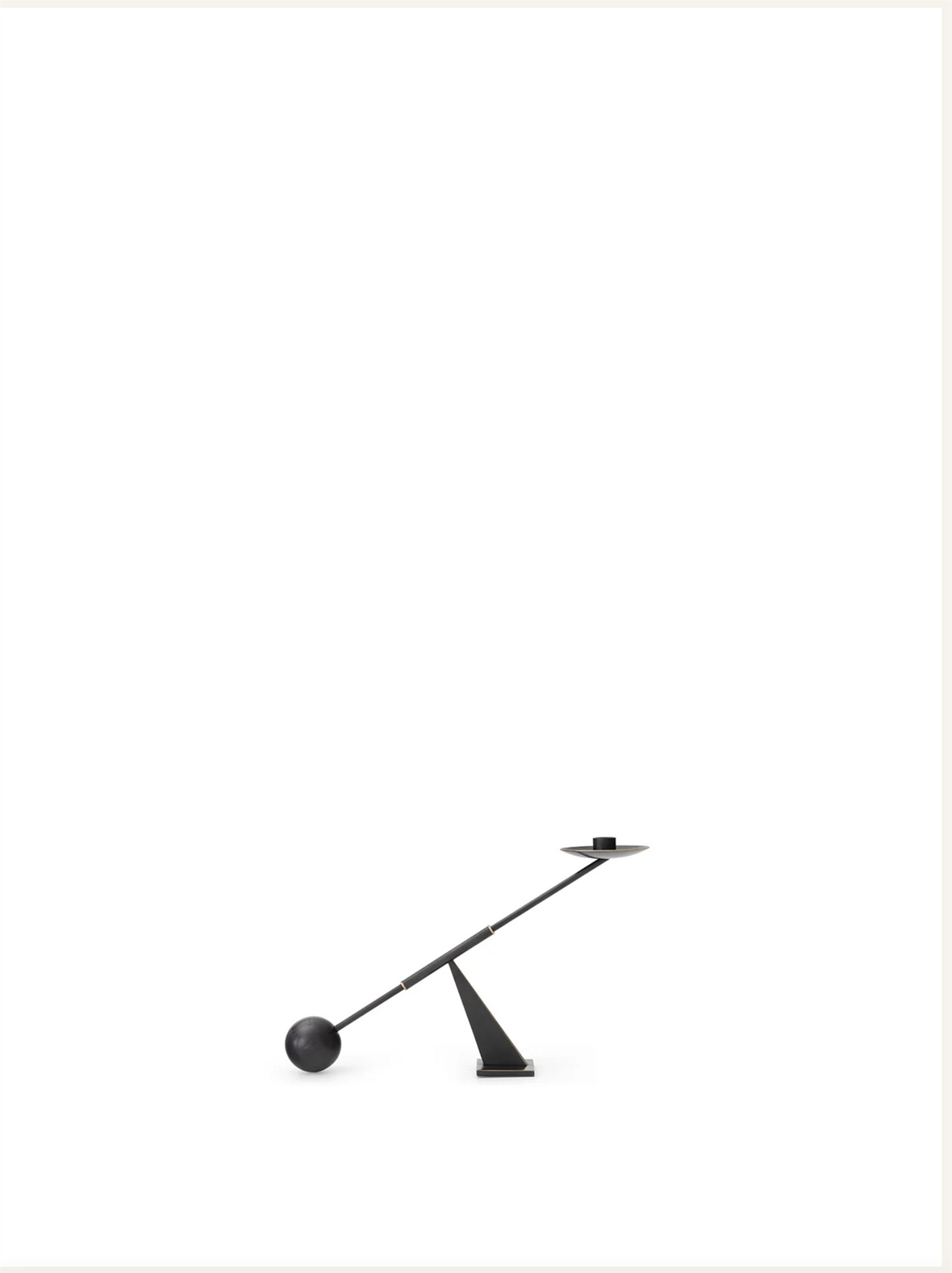 NTERCONNECT CANDLE HOLDER, SMALL BRONZED BRASS