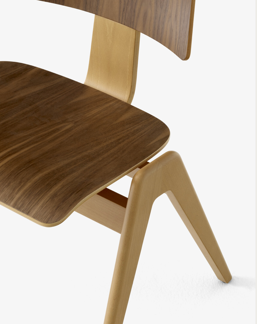Daystak Side Chair RD1 Beech & Walnut