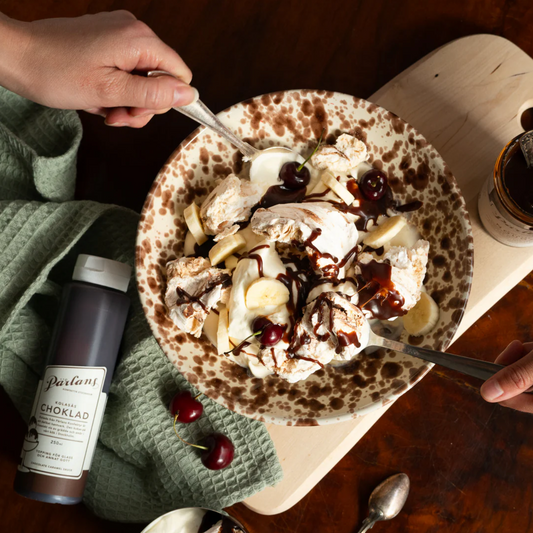 Karamelsaus Sjokolade squeeze