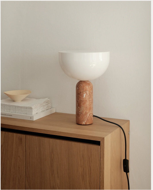 Kizu Table Lamp Small Breccia Pernice Marble