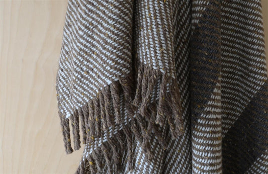 Treviso throw limited by\Sunde 140x180 grey, brown, nature