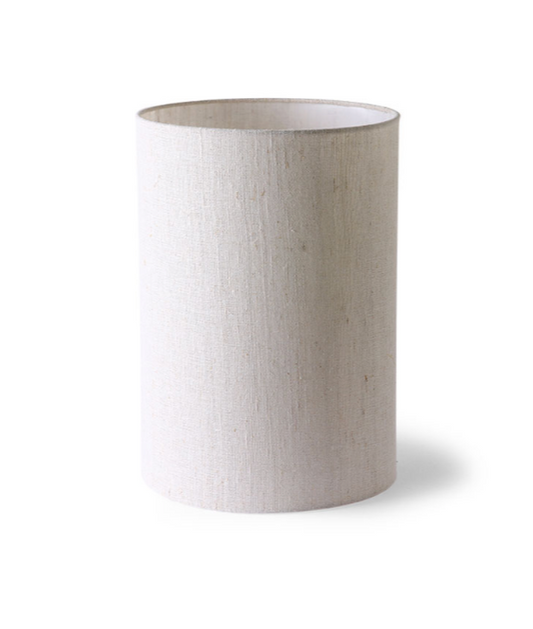 cylinder lamp shade natural linen ø25