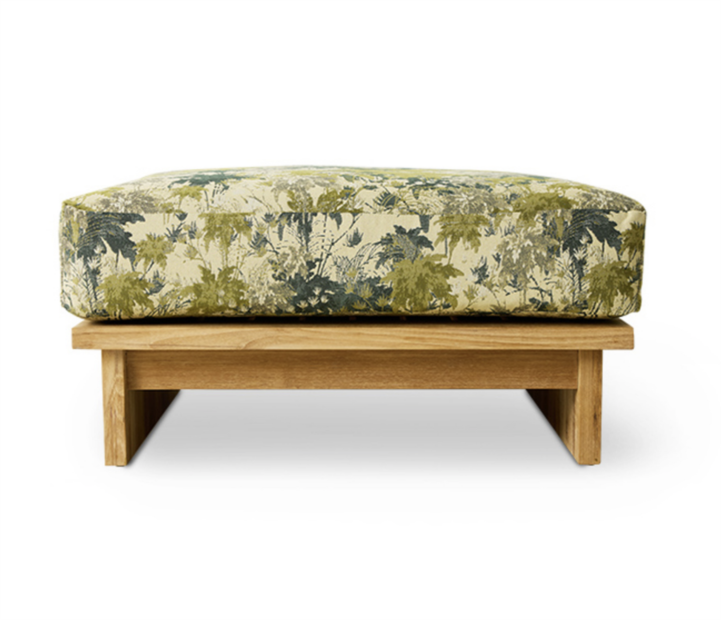 Outdoor Puff Teak Botanical