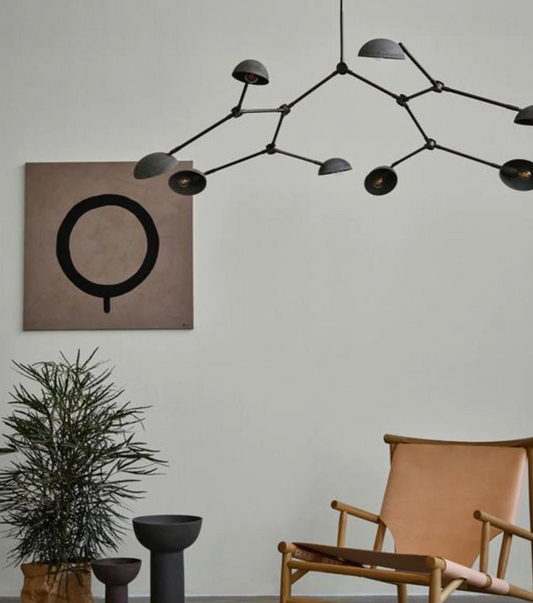 Drop chandelier oxidized