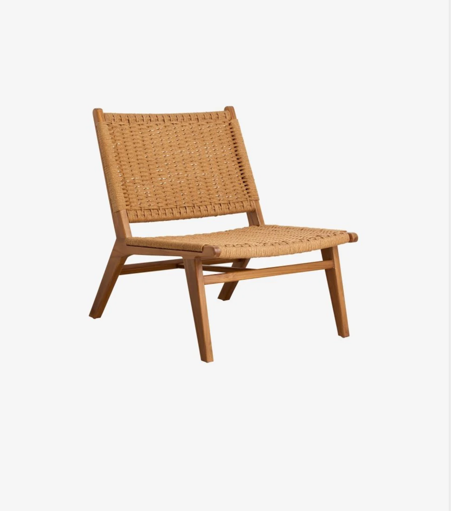 CLUB LOUNGE CHAIR, TEAK/WEAVING