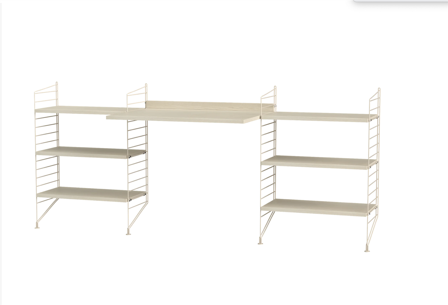 Workspace D Beige/Ash 200 cm