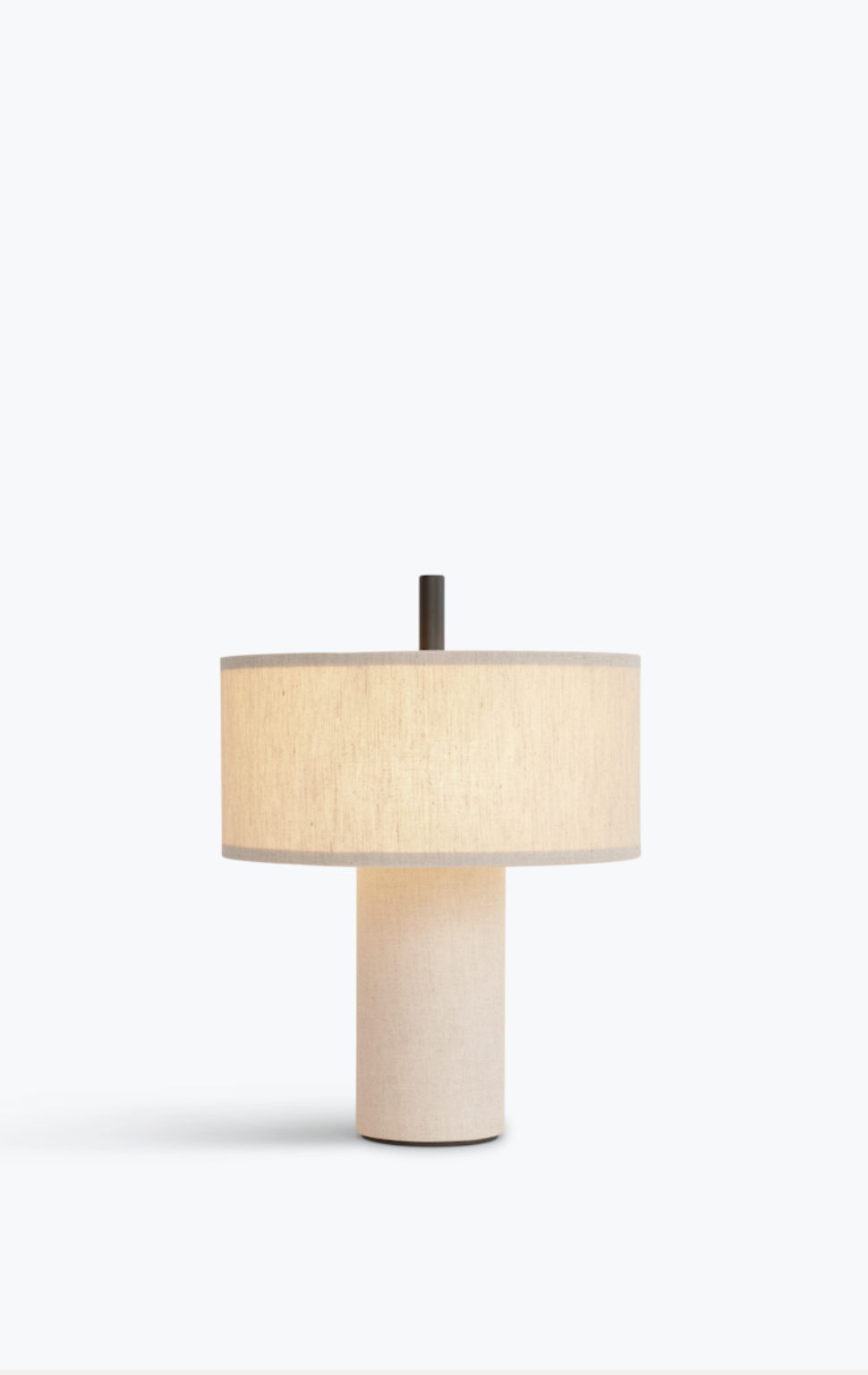 Margin Portable Table Lamp Beige Canvas