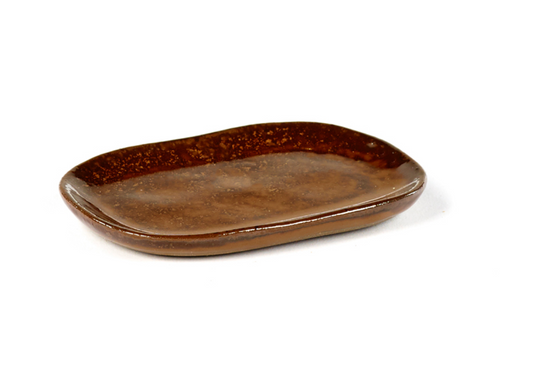 mini plate no4 brown La nouvelle table by Merci