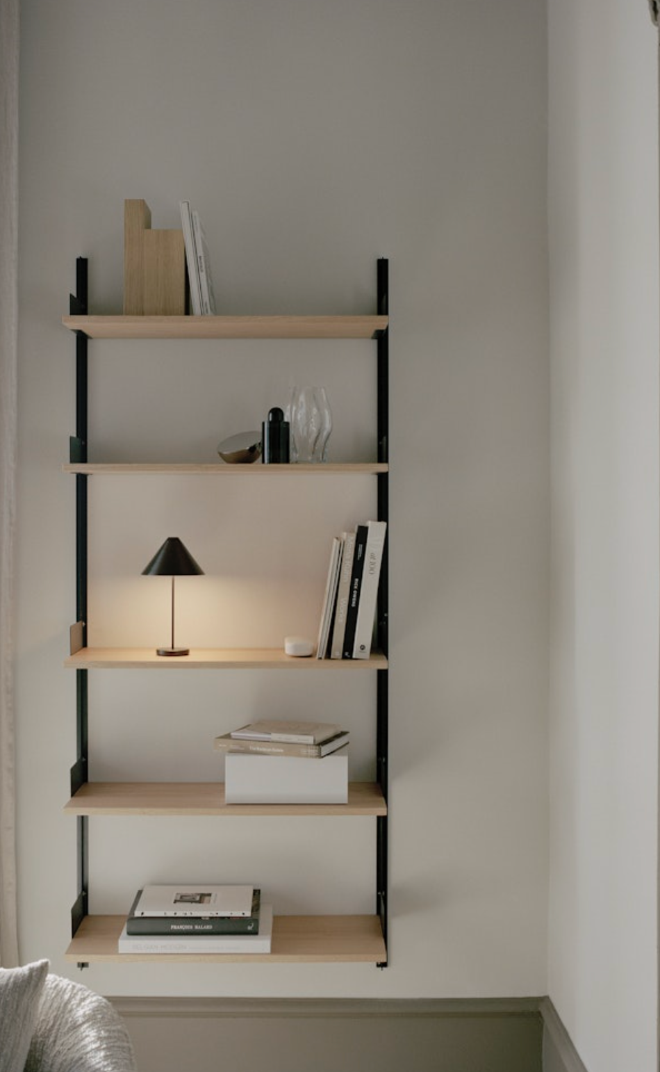 Wall Shelf, 1900 black/oak