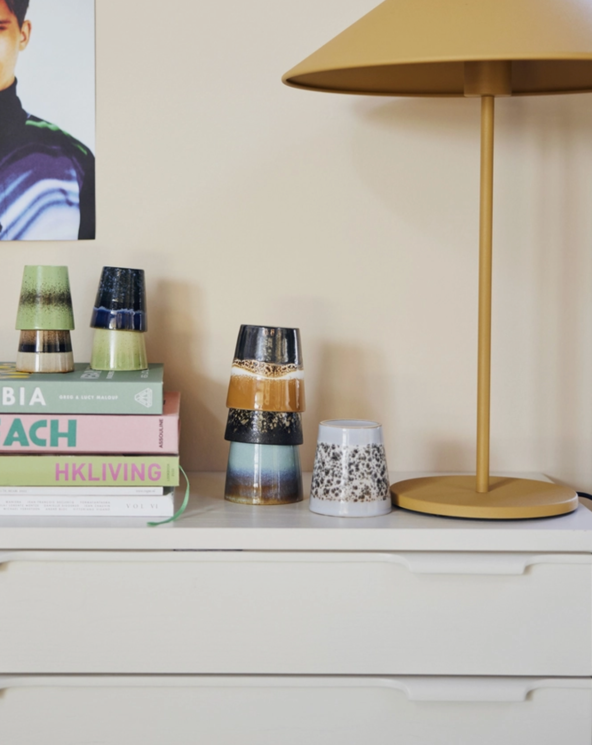 70s Ceramics Coffee Mug - Fire