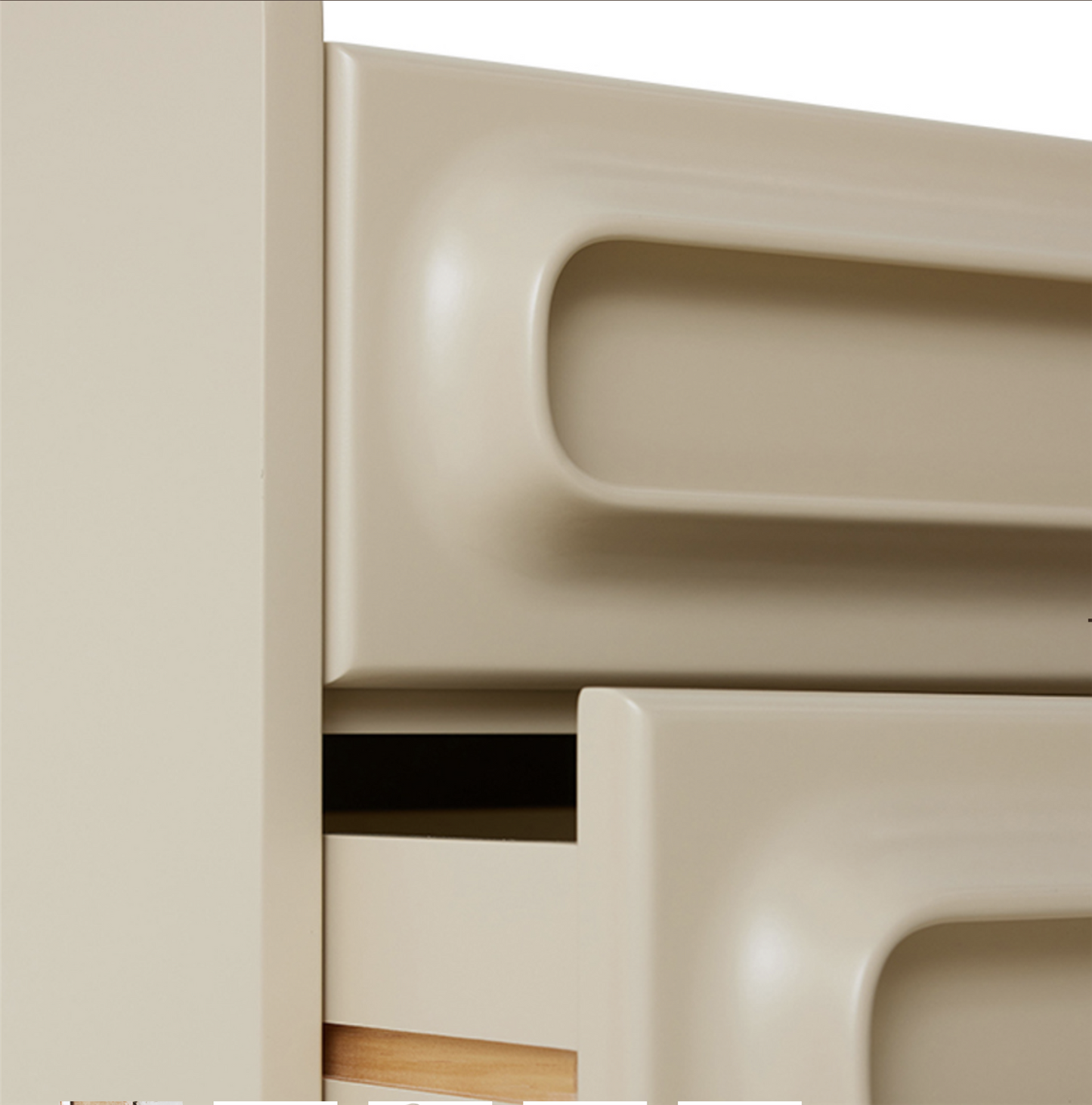 Space nightstand cream