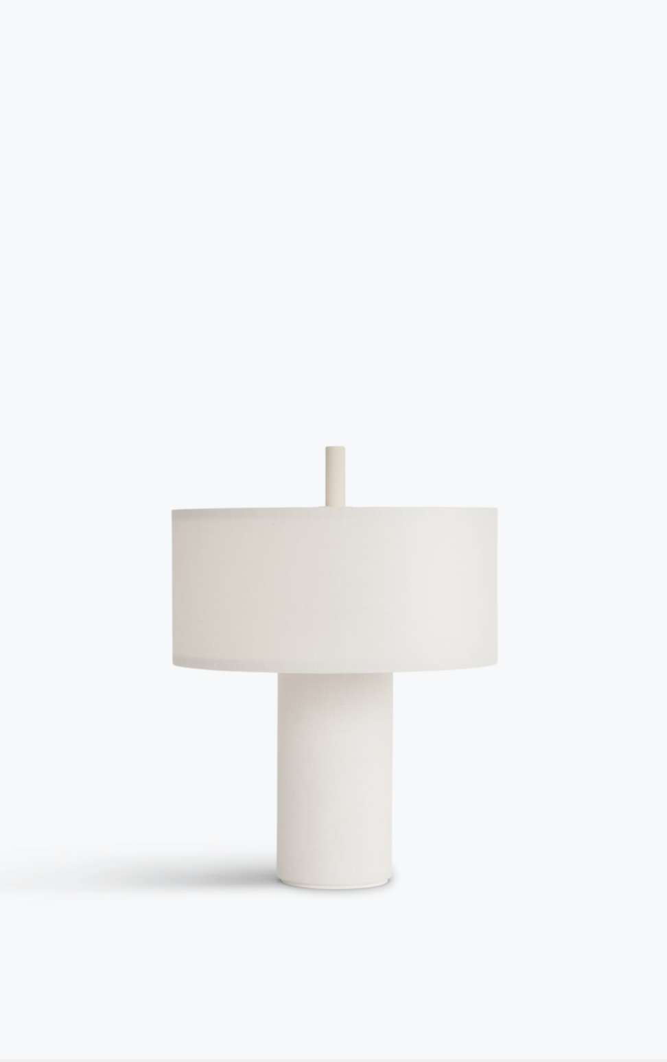Margin Portable Table Lamp White Canvas
