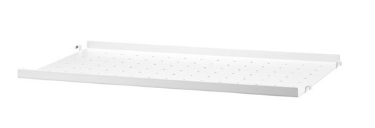 metal shelf low edge white 58x30