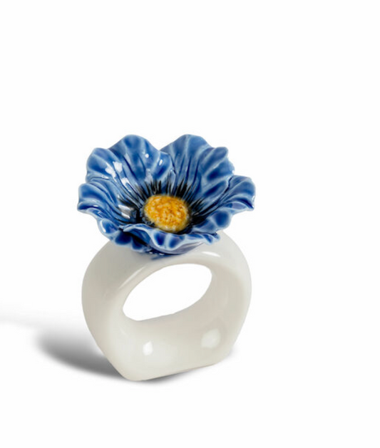 Poppy 1stk!! serviettring blue utstilling