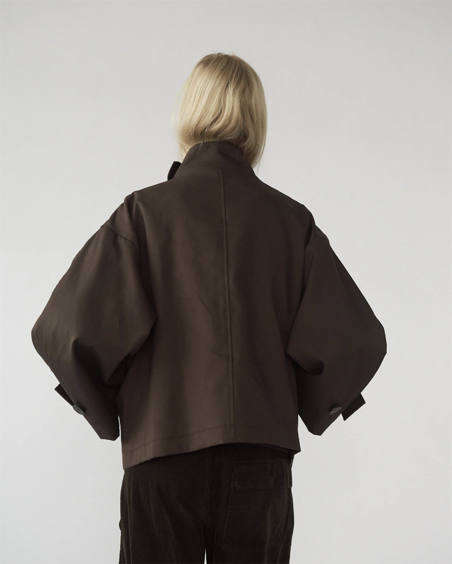 Water resistant jacket dark brown size 2