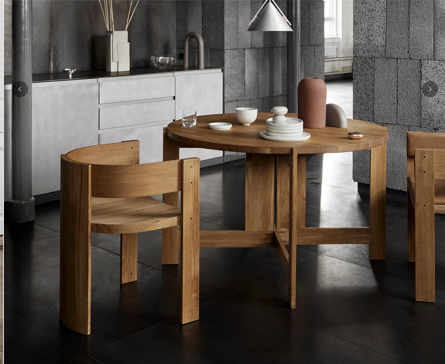 Collector Dining Chair | Solid Oak | Leather Upholstery