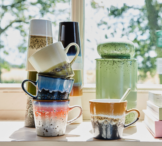 70s Ceramics americano Mug - Fire