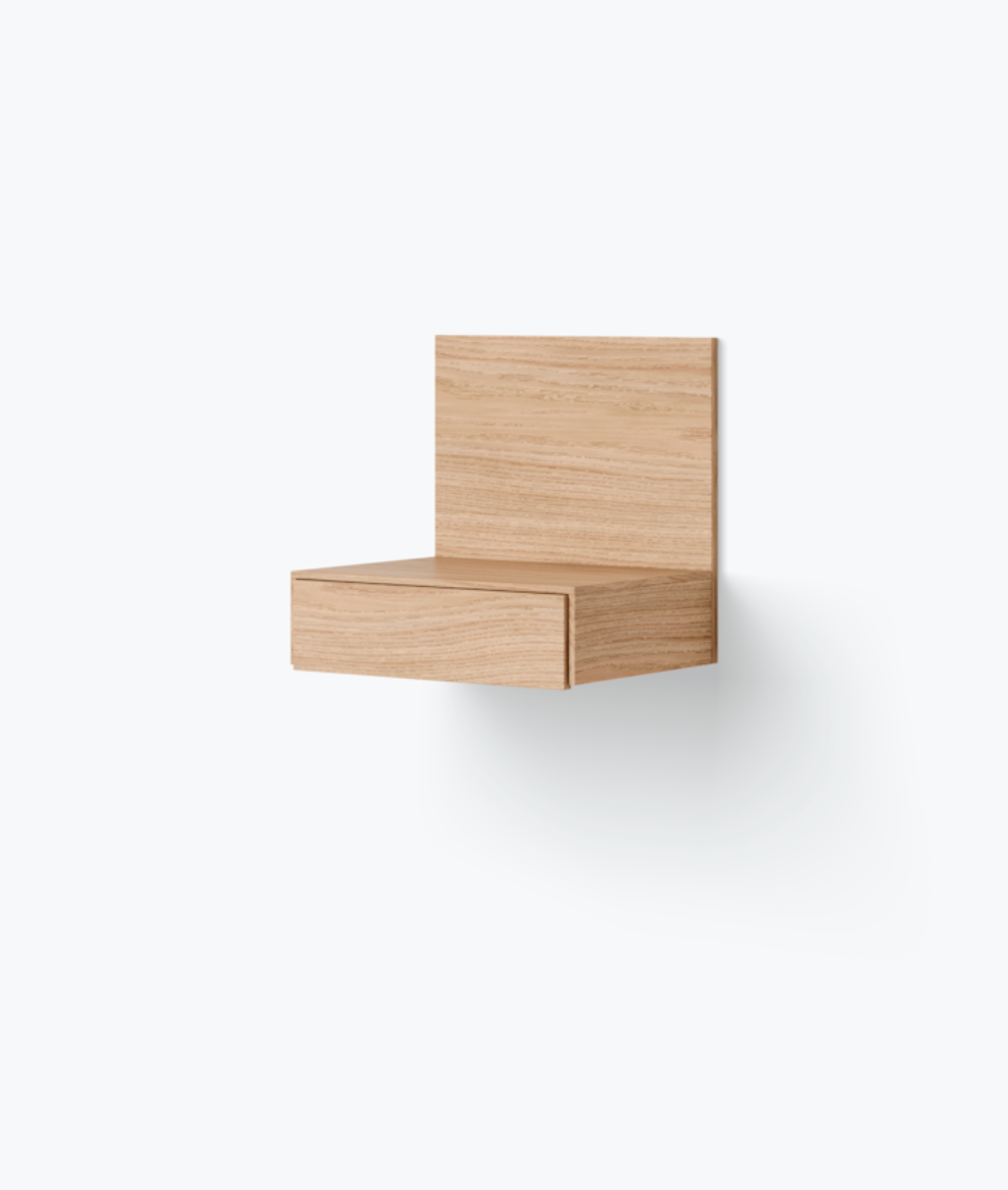 Tana Wall mounted Nightstand, oak