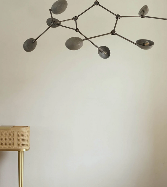 Drop chandelier oxidized