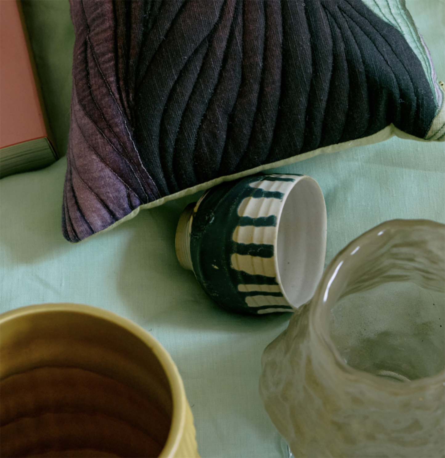 Artist ceramics coffee cup dipped