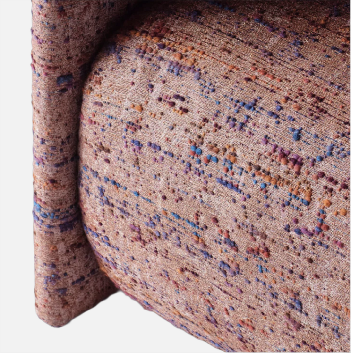 Decadent Lounge chair Rosa mønstret boucle