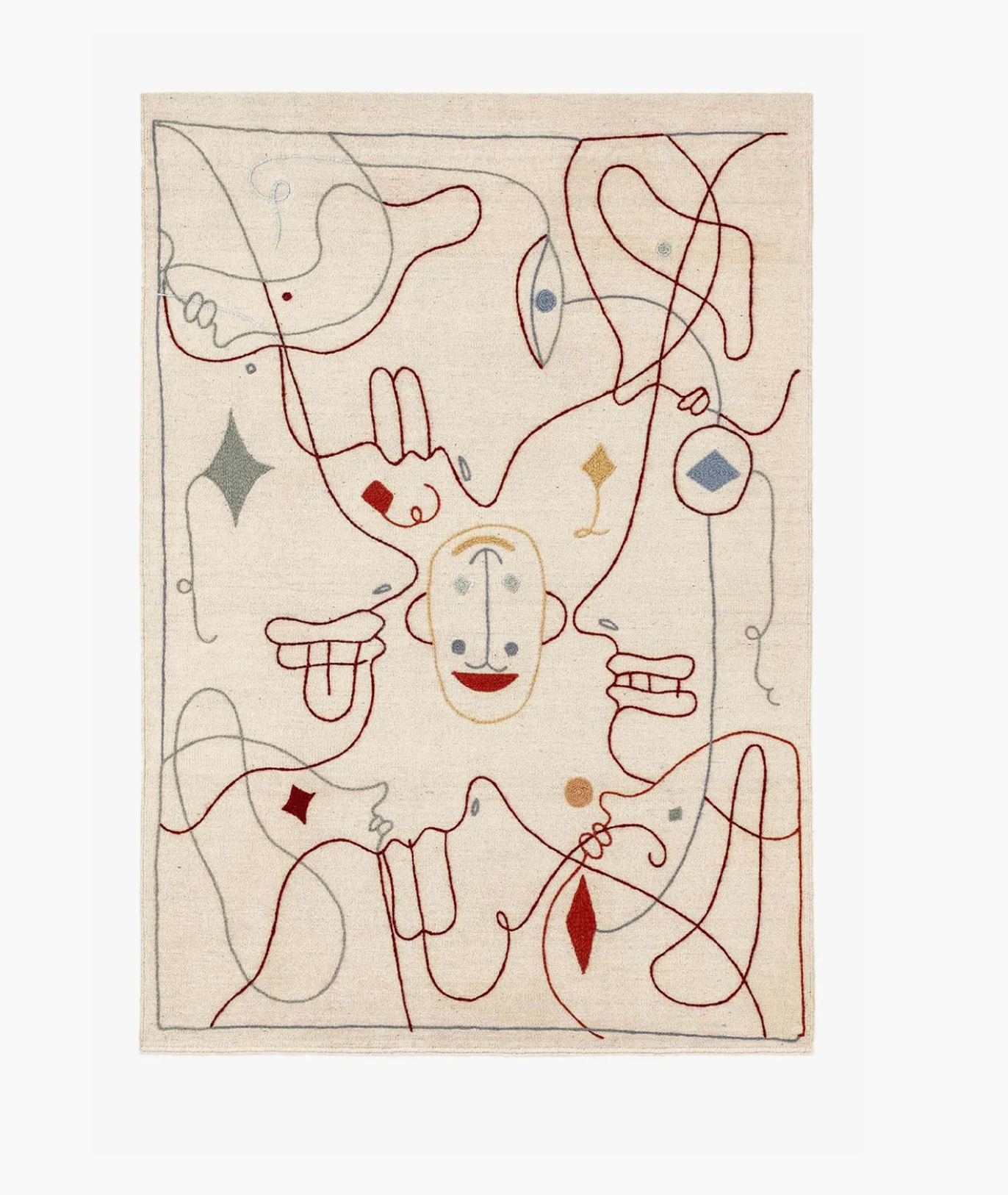 Silhouette kilim 120x150 wall rug Hayon