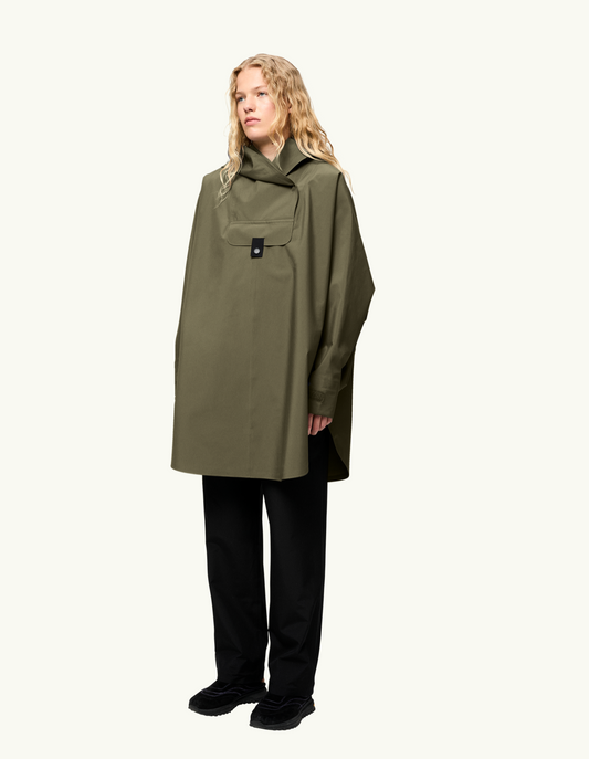 Bergen Poncho Grape Leaf