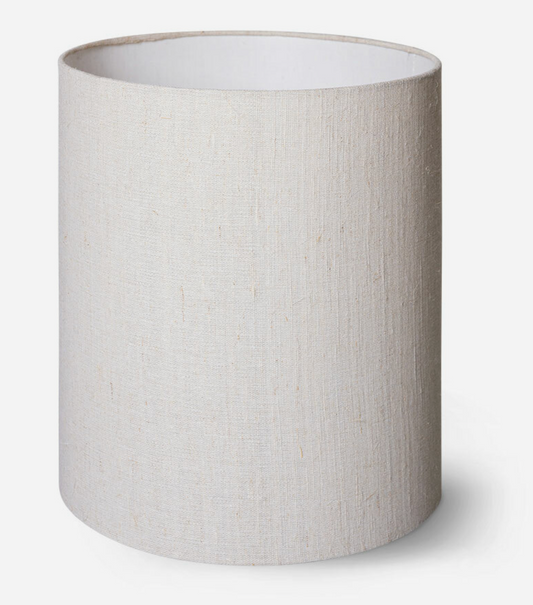 cylinder lamp shade natural linen ø30cm