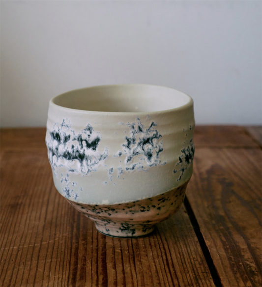 Artist ceramics coffee cup fused