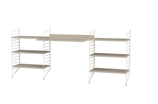 Workspace D Beige/Beige 200 cm