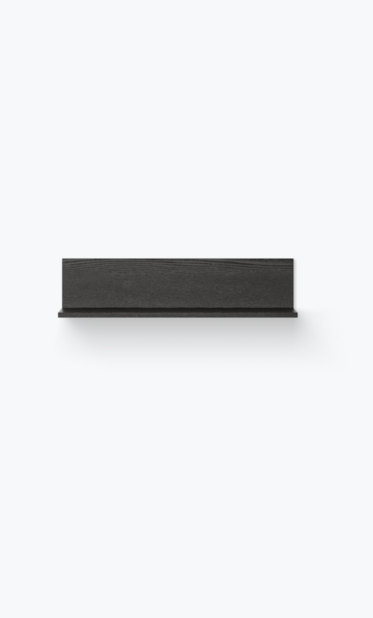 Tana Wall shelf black stained oak 75 cm